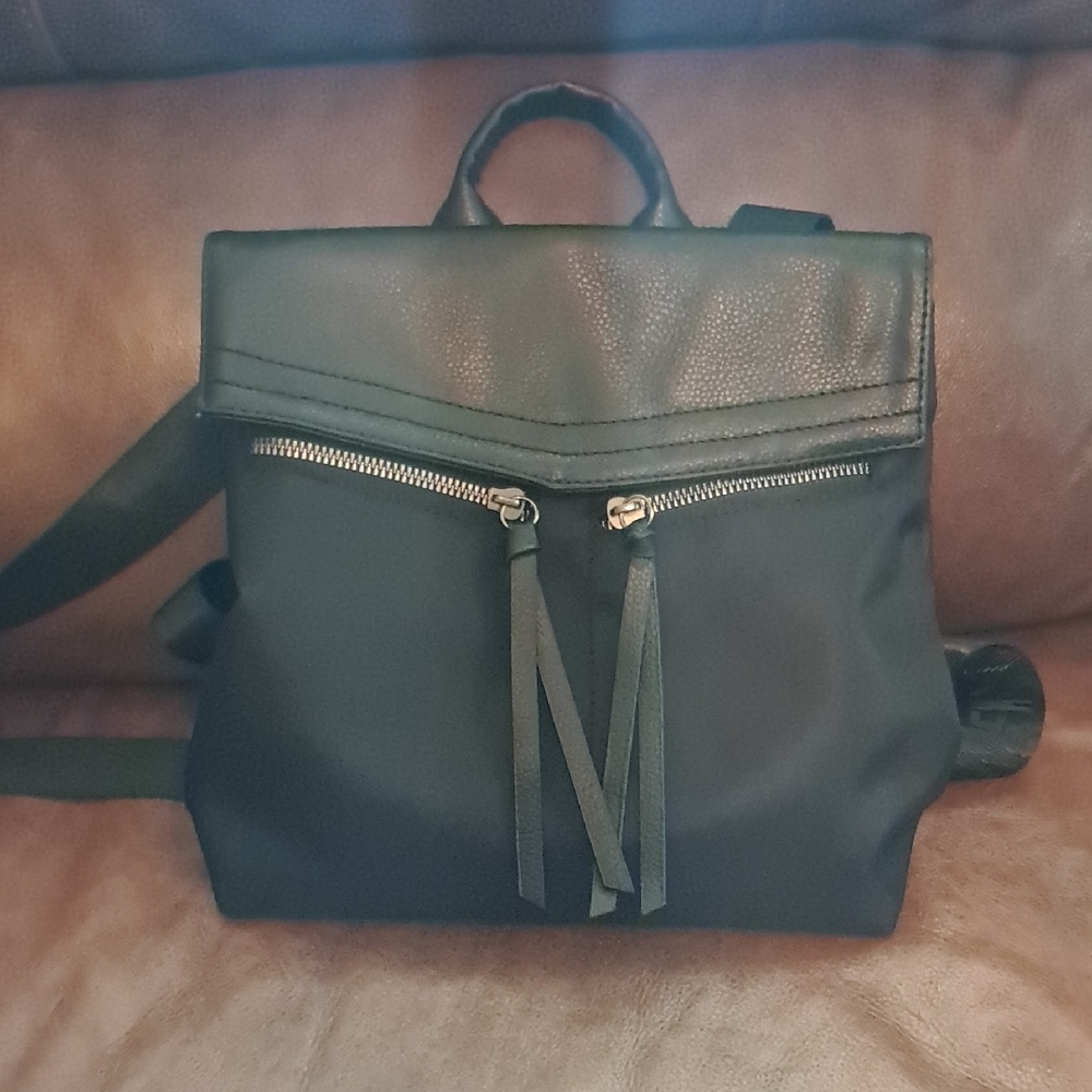 Botkier New York: Black Backpack with Tassel Zipper